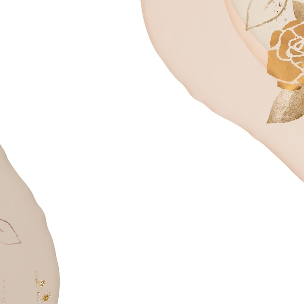 Bloemgoud png abstracte achtergrond