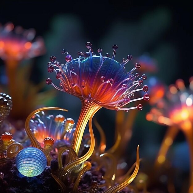 Foto bloemrijke pracht de kaleidoscoop van de natuur
