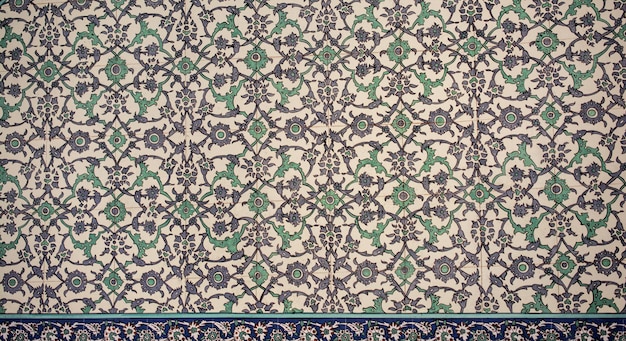 Bloemsierkunstpatroonvoorbeeld uit de Ottomaanse tijd