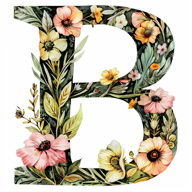 Bloemvormige letter b