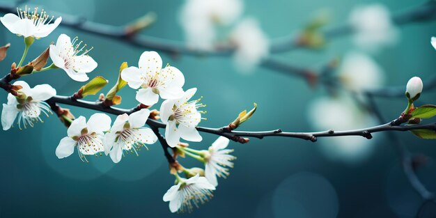 Bloesem close-up ruimte lente natuur achtergrond blad prachtige kopie bloemrijke bloemen groen