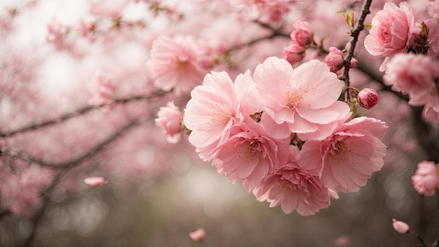 Bloesem van bloemen roze bloemblaadjes en Sakura Serenity