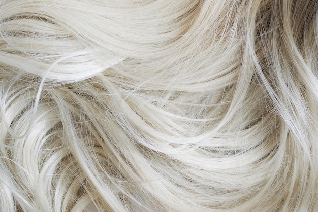 Blond haar close-up