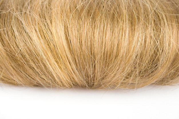 Blond haar geïsoleerd