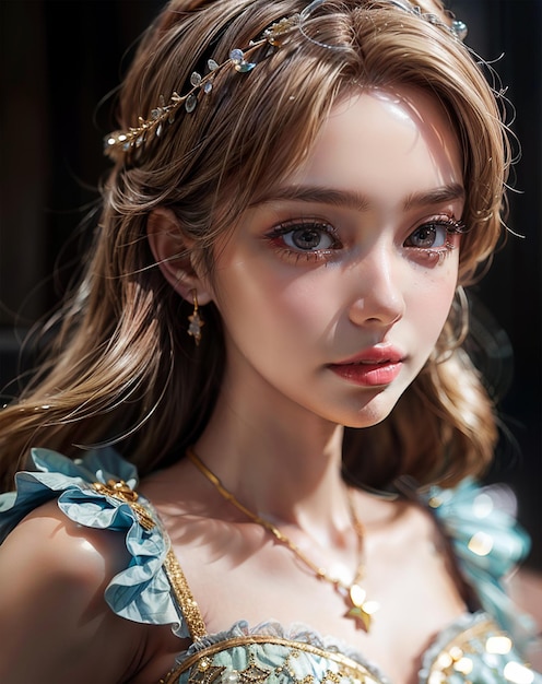 a blonde doll with realistic features