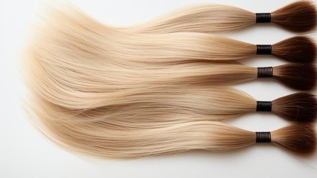 blonde hair for wigs and for hair extension generative ai