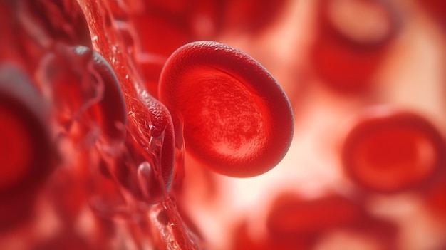 Клетка крови в Генеративном ИИ человека
