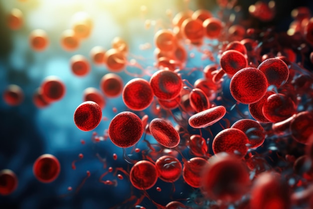 Blood cells background