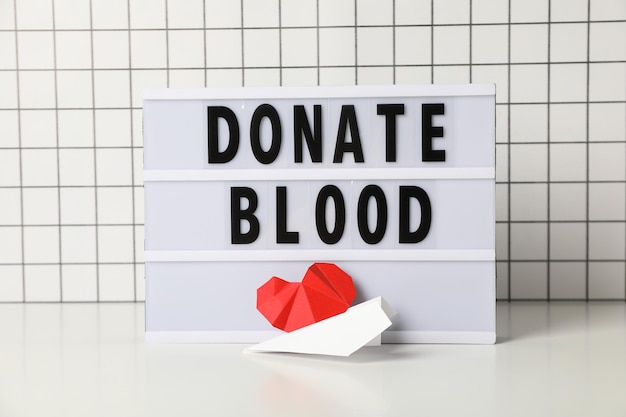 Blood donation concept of awareness and donation