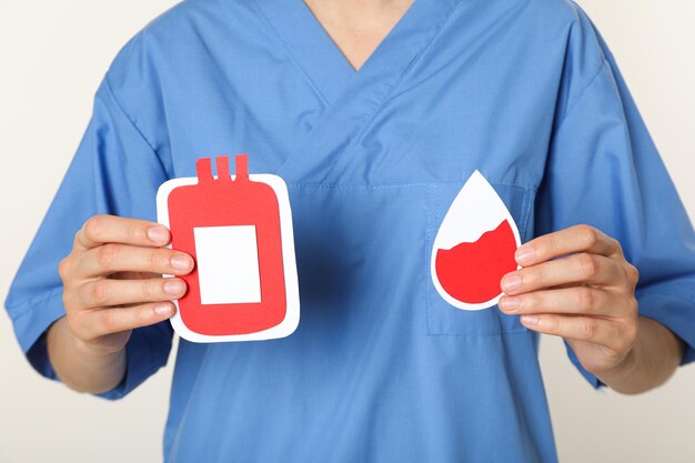 Blood donation concept of awareness and donation