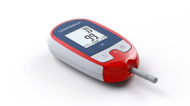 Photo blood glucose monitoring system a full body shot of single