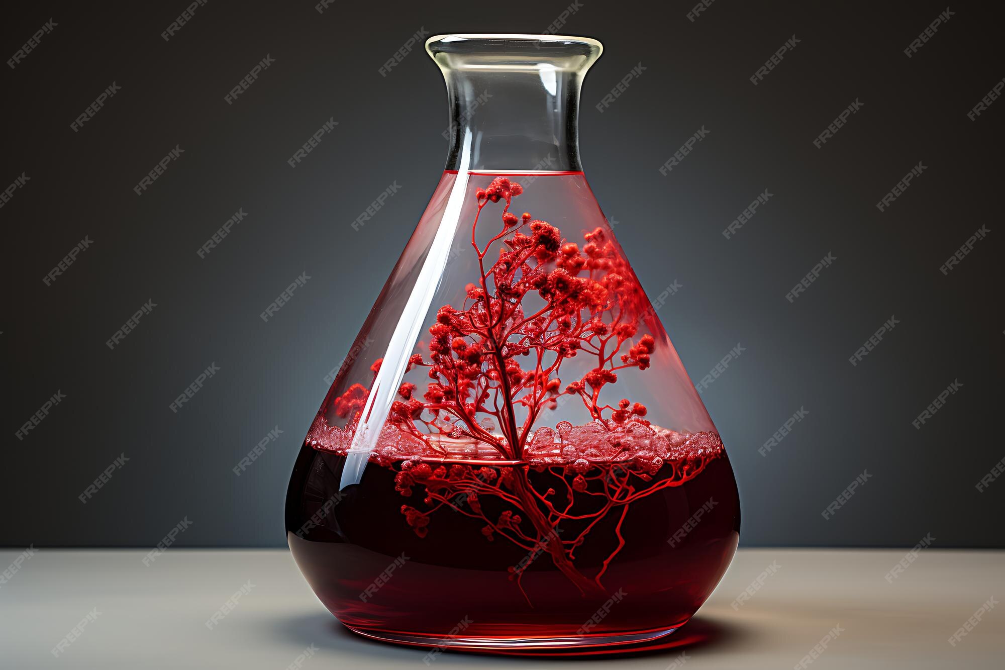 Premium AI Image Blood in the Lab Scientific Exploration Blood