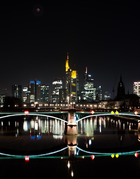 Photo blood moon in frankfurt