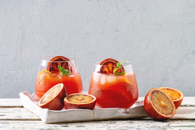 Blood orange cocktail