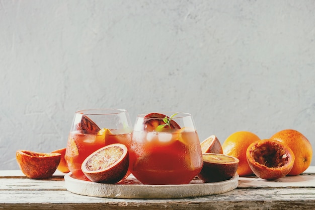 Blood orange cocktail