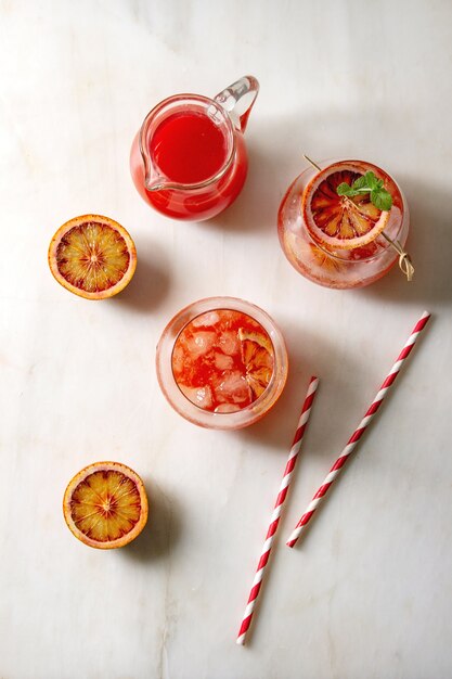 Blood orange cocktail