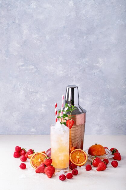 Blood orange cocktail