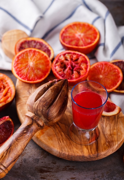 Blood orange,freshly squeezed orange juice