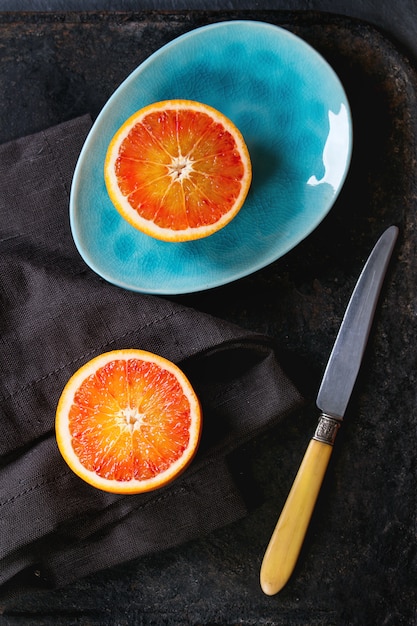 Blood orange fruit