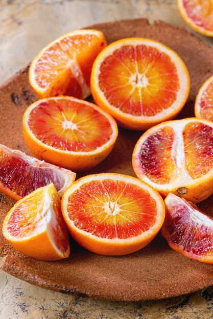 Blood orange fruit