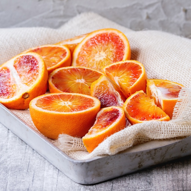 Blood orange fruit