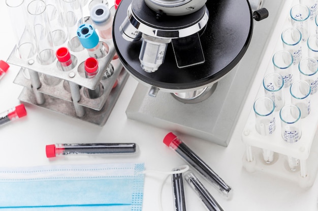 Photo blood samples composition for covid-19 test