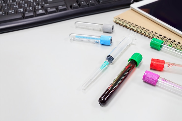 Photo blood samples