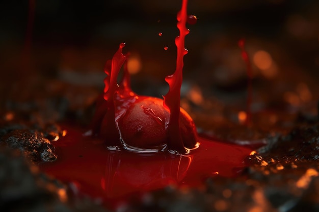 blood scene with red bloody vibes