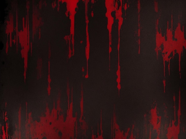 Photo blood splatter on black background abstract grunge red and black background design