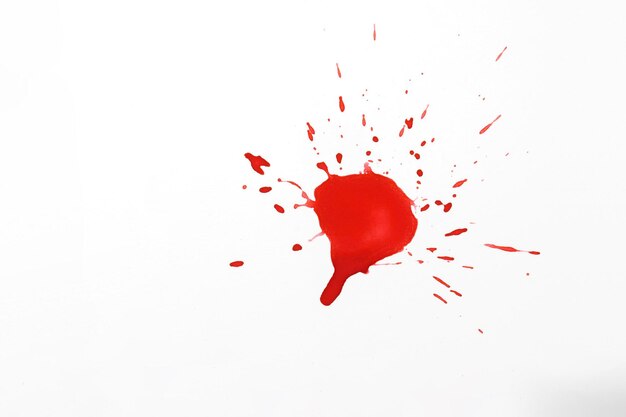 Foto schizzi di sangue macchie rosse di acquerello schizzi sanguinanti realistici per halloween concetto di goccia di sangue
