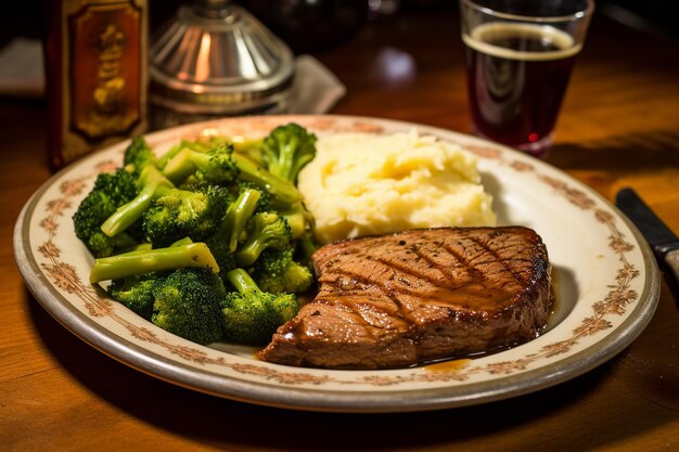 Photo blood sugar friendly meal plate