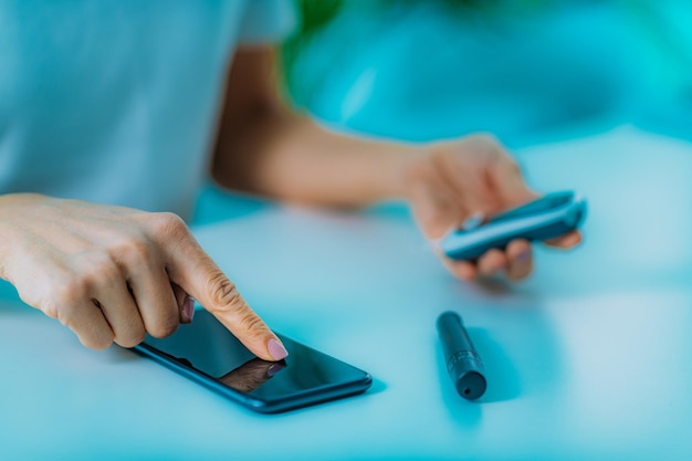 Blood Sugar Test Measuring Glucose Levels