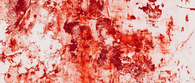 Blood on a white wall background Blood stained dirty wall background horror background