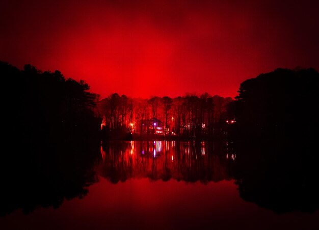 Photo bloody lake