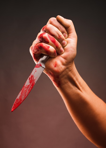 Photo bloody stabbing