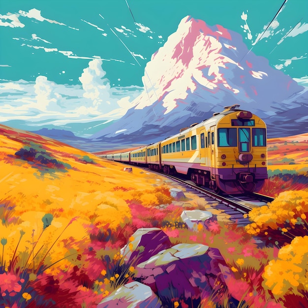 Blooming Beauty A Studio Ghibli Train Ride through Flower Fields