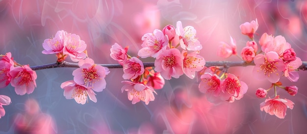 Blooming Cherry Blossom Branch