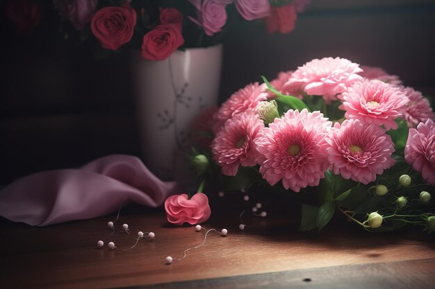 Цветущие цветы в честь Дня матери