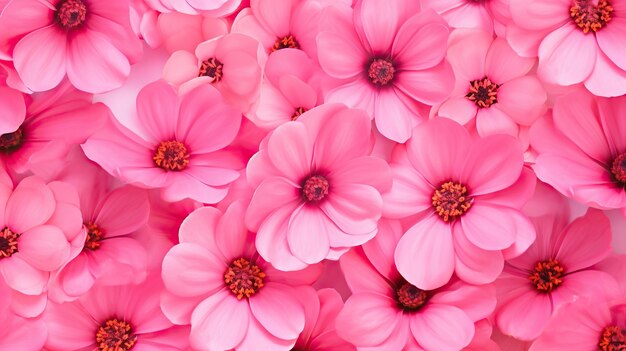 Photo blooming flowers red pastel background and soft toned bouquet floral card