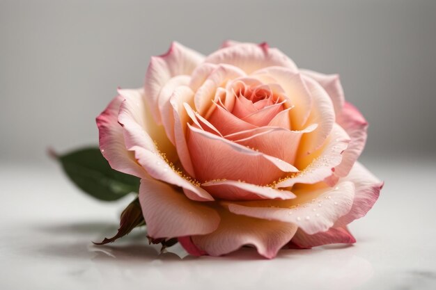 Photo blooming roses fragrant beauty of a pink rose