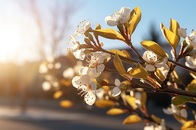 Blooming spring background