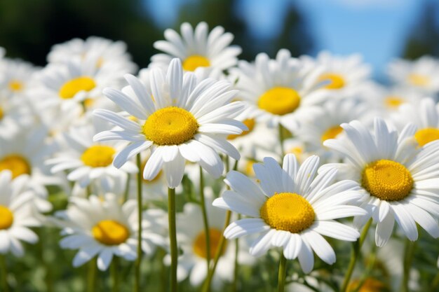 Blooming Tranquility Captivating White Daisy Spring Desktop Wallpaper AR 32