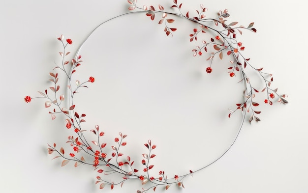 Blossom Ring Design frame Circle floral frame
