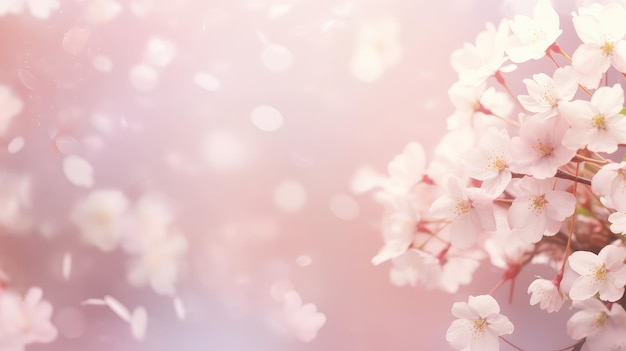 Photo blossom spring flower background