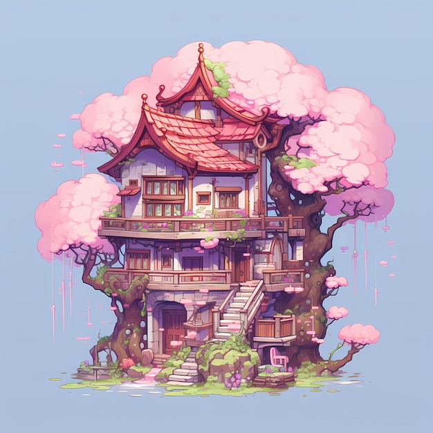 Blossom tree house