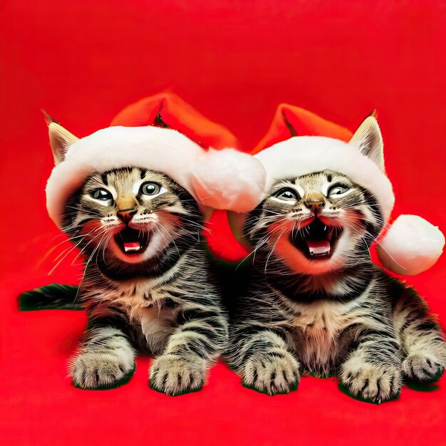 Blossoming festive felines generative ai