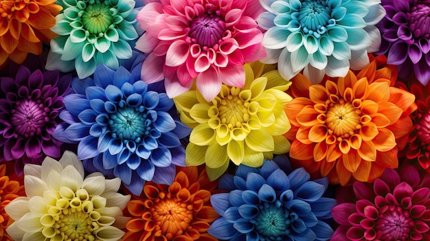 Foto fiori dell'arcobaleno