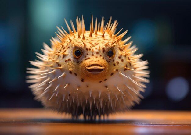 Foto blowfish zijn vissoorten in de familie tetraodontidae