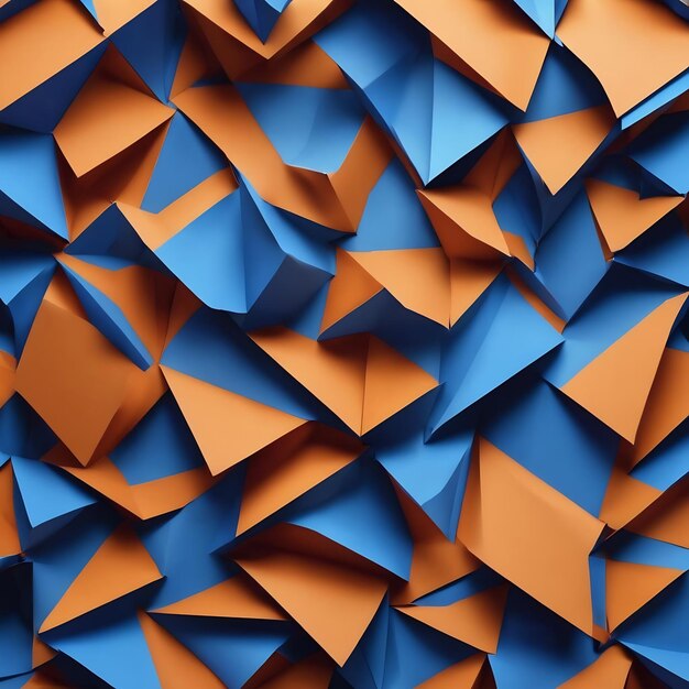 Blue 3d paper abstract background