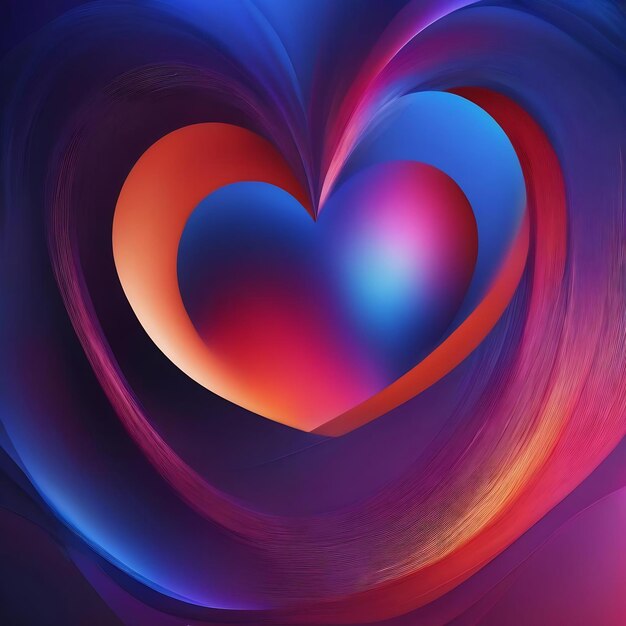 Blue abstract background blurred with smooth gradient style for valentine festival of love wallpaper